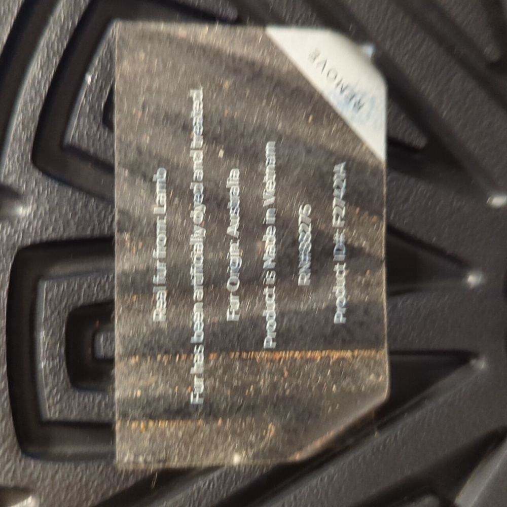 UGG Black Fuzzy Platform Slides - image 6